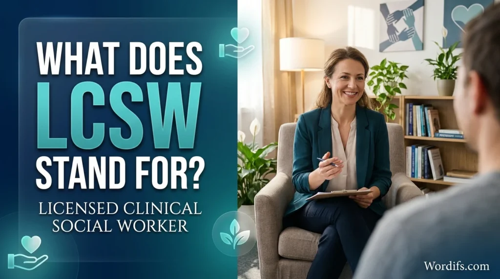 What Does LCSW Stand For?