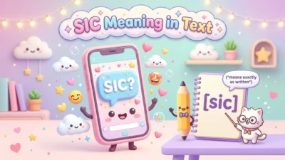SIC Meaning in Text