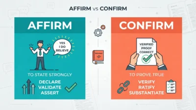 Affirm vs Confirm