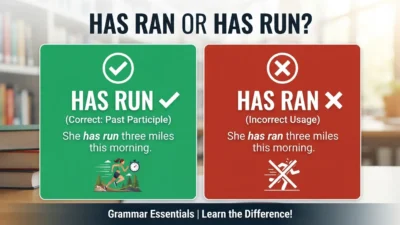Has Ran or Has Run