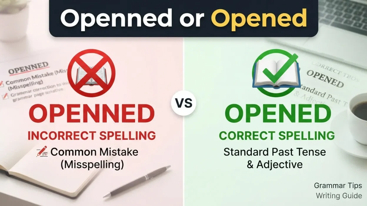 Openned or Opened