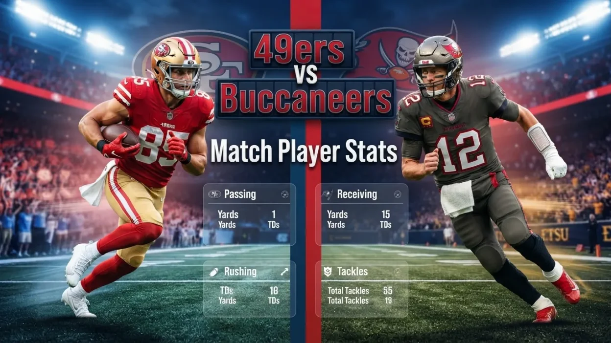 49ers vs Tampa Bay Buccaneers Match Player Stats