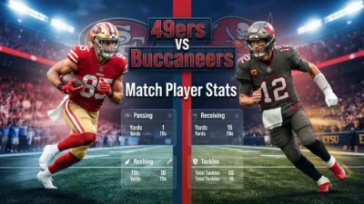 49ers vs Tampa Bay Buccaneers Match Player Stats