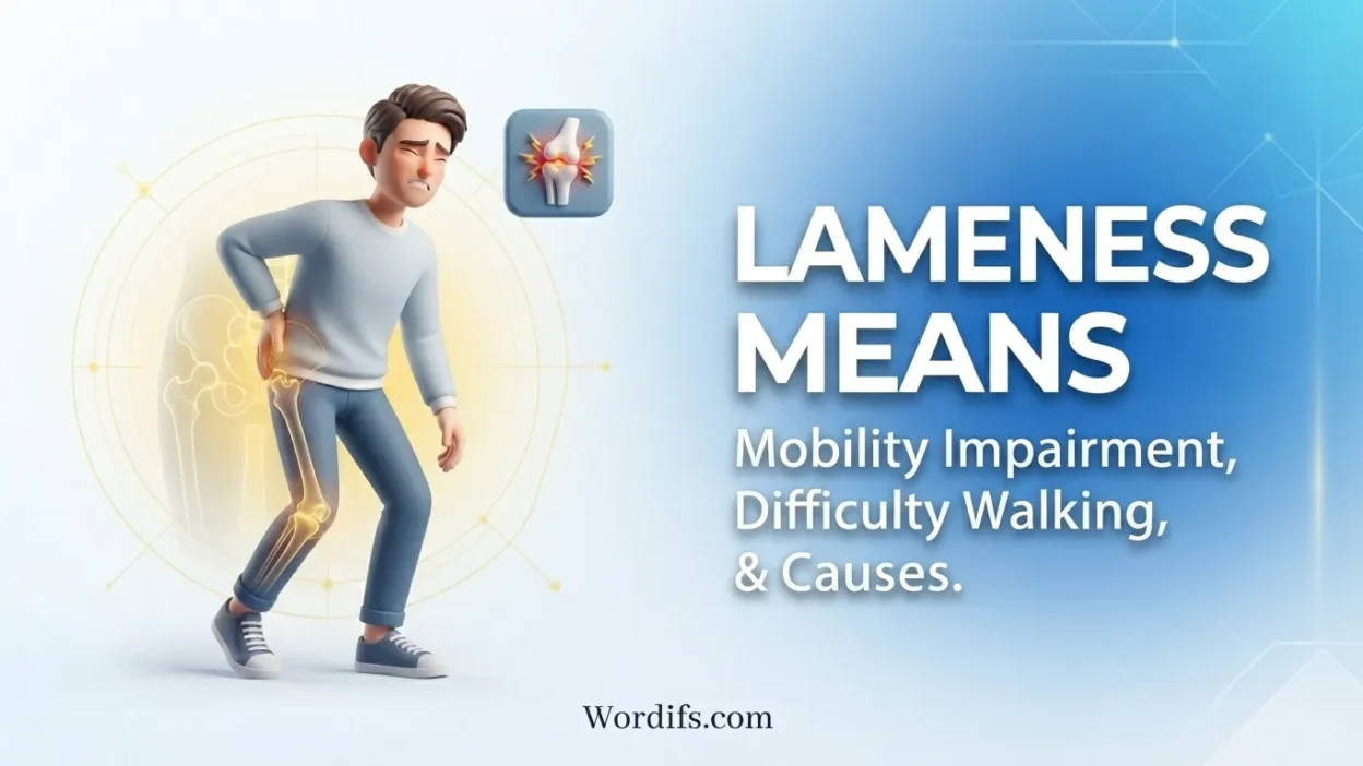Lameness Means