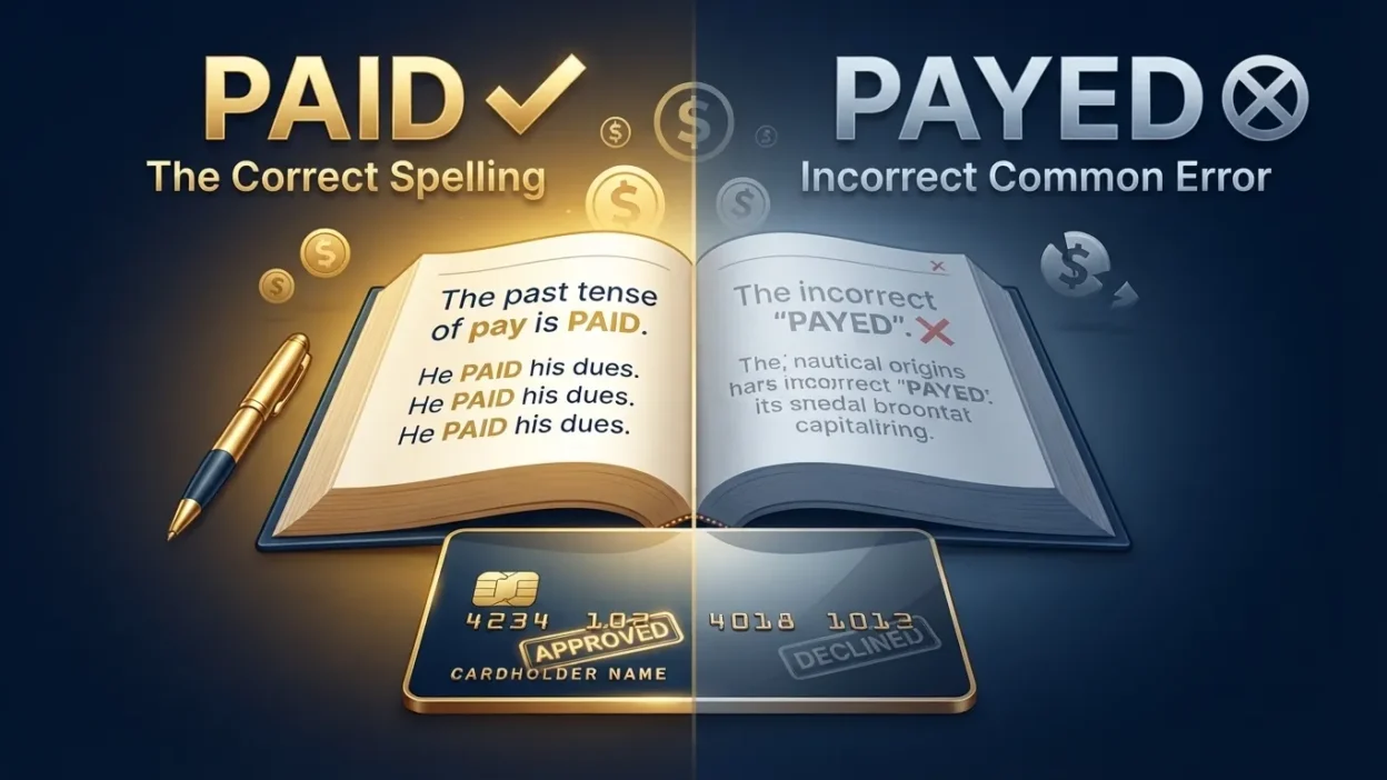 Paid vs Payed