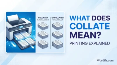 What Does Collate Mean When Printing